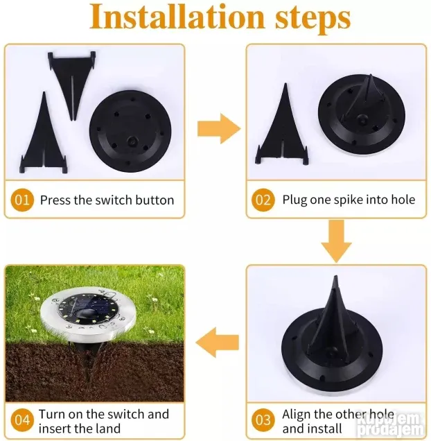 Solarne lampe SOLARNE LAMPE lampe DISK solarne lampe