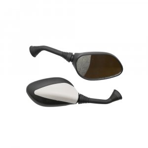 Retrovizori univerzalni Kineski skuter m8 HOMOLOGACIJOM Beli