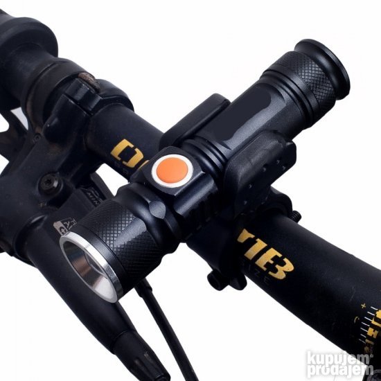 USB LED Lampa + nosac Svetlo za bicikl treptac 4x zum