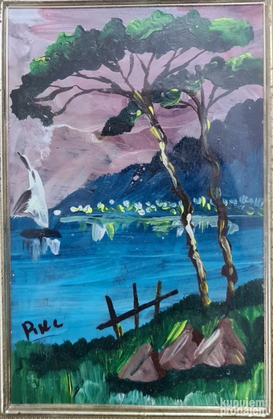 Stara mala Italijanska slika origina ulje - 11