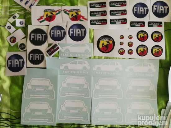 Fiat Stilo znak prednji, zadnji, volan, gepek RAZNI MODELI