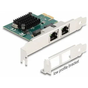 DELOCK 88205 PCI Express card 2x RJ45 Gigabit LAN