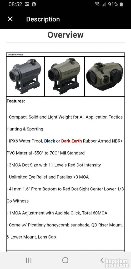 Maverick red dot