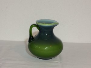 Neobičan zeleni Murano bokal 1970god