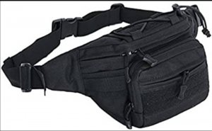 Taktička torbica oko struka Black