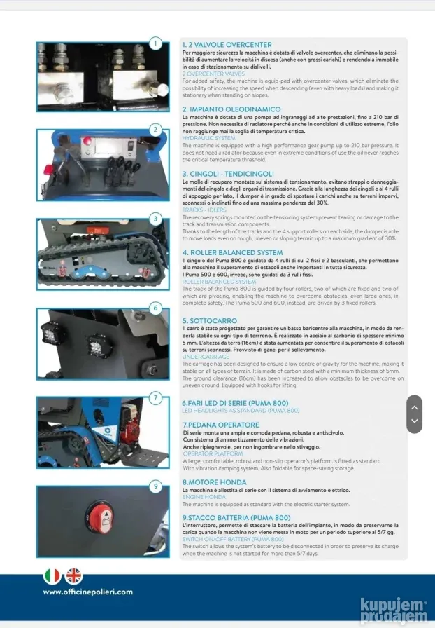 Mini Damper Polieri Puma 800