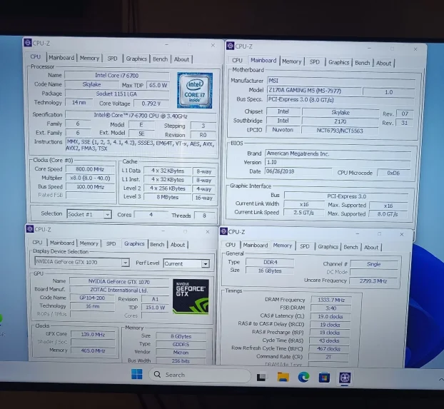 Gejmer/I76700/ GTX1070 8GB/16GBDDR4/SSD+HDD/Vodeno hlađenje