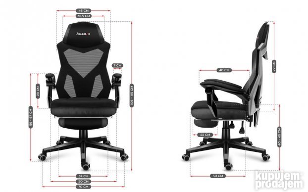 Stolica COMBAT SIVA ( Besplatna postarina )