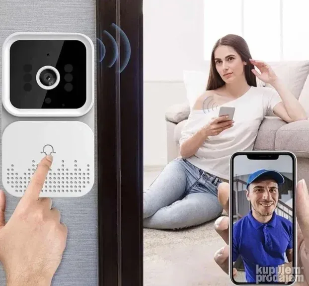 Zvono za vrata Mini Wi-Fi Zvono sa kamerom