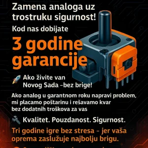 Zamena analoga PS4,Servis PS4 dzojstika