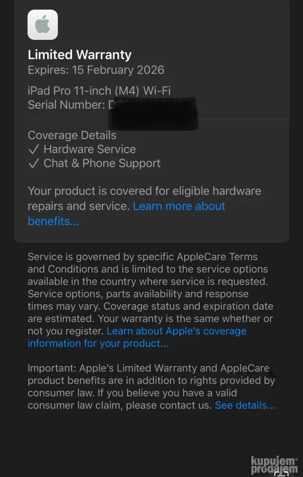 iPad Pro 11 inch 256 GB silver M4