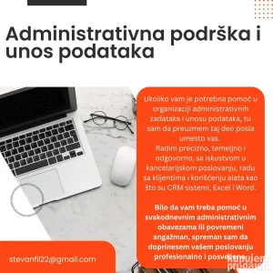 Administrativna podrska /Unos podataka