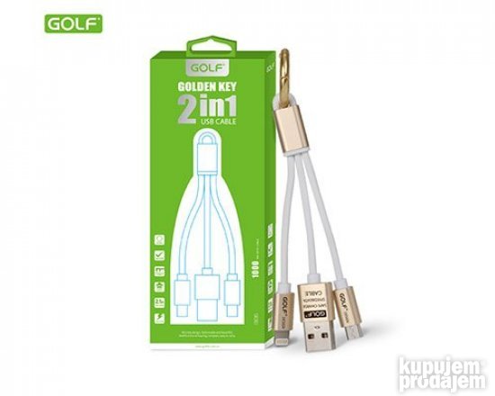 USB data kabl 2u1 android/iphone GOLF GC-35