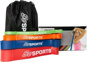 GORILLA SPORTS Set elastičnih traka za vežbanje sa vrećicom