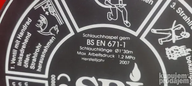 crevo za zalivanje navodnjavanje 30m.30/25mm 3/4