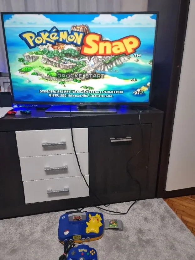 Nintendo N64 Pokemon Edicija Retko + 2 Igre Pokemon + Mario