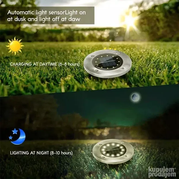 Solarne LED lampe DISK lampe SOLARNE lampe LAMPE