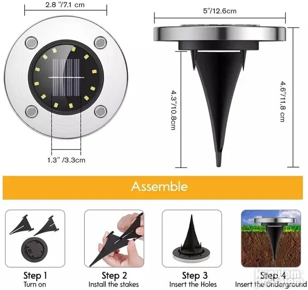 Solarne LED lampe DISK lampe SOLARNE lampe LAMPE