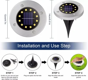 Solarne LED lampe DISK lampe SOLARNE lampe LAMPE