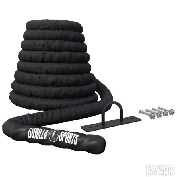 Kanap za trening ’’Battle Rope’’ sa zidnim nosačem 1500 cm x