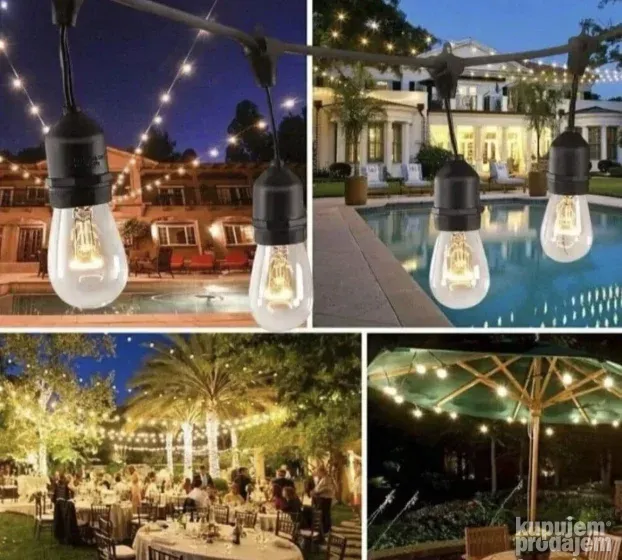 VISECA RASVETA za dvorista i terase 20m - KupujemProdajem