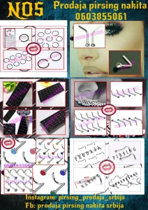 Pirsing za Nos i Septum - Piercing za Nos i Septum