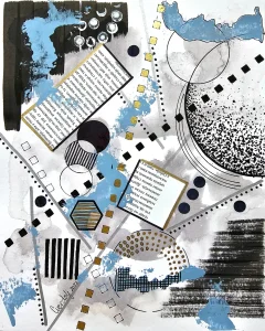 Kodovi sećanja 1 - kombinovana tehnika 30x21cm