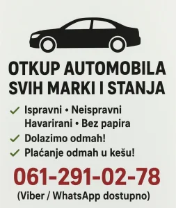 Otkup Automobila svih marki i stanja
