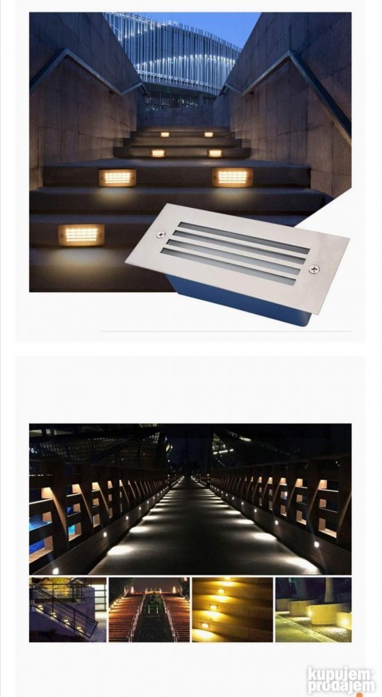 led lampa 1w za stepeniste vodootporna 4000k 6000k