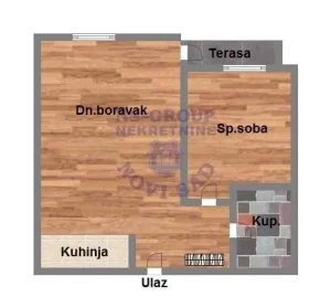 Nova Detelinara, 2.0 dvosoban, 46 m²