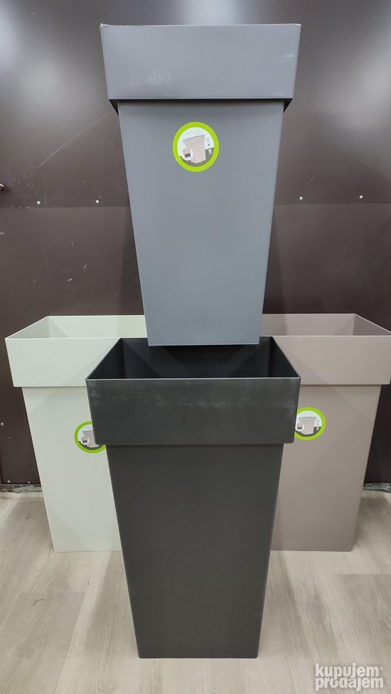 Plasticne Saksije Melrose 38x38x65cm 60L