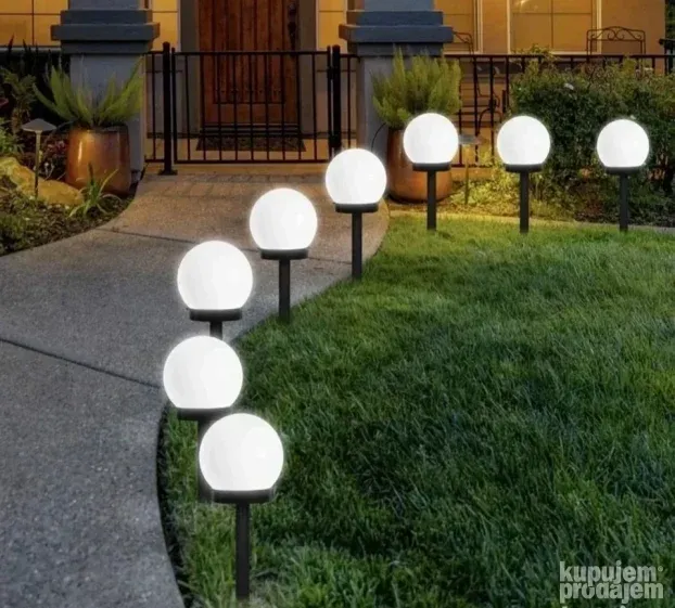 Set od 4 solarne LED baštenske lampe idealne za dvorišta, ba