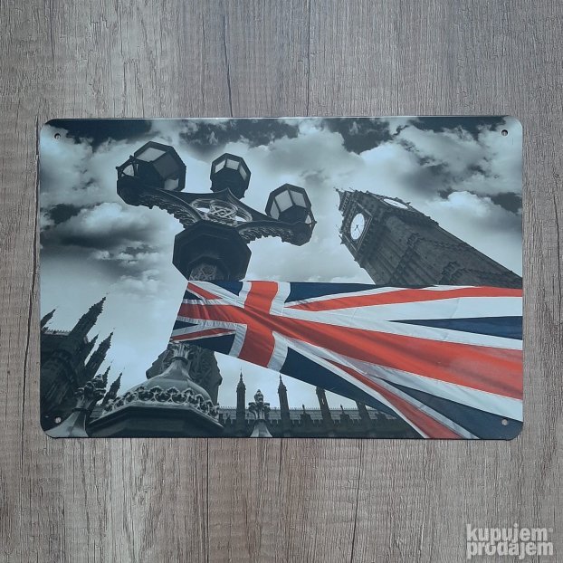 Metalna tabla LONDON BiG Ben
