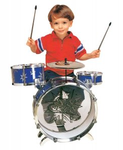 Veliki dečiji bubnjevi sa stolicom