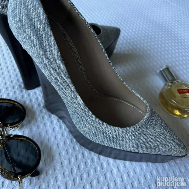 BURBERRY ORIGINAL sive platforme cipele 40 ( 39 )