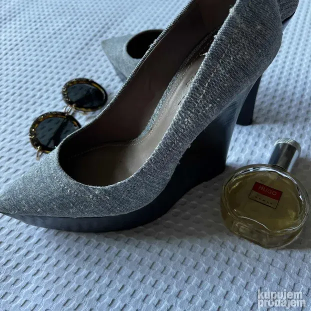 BURBERRY ORIGINAL sive platforme cipele 40 ( 39 )