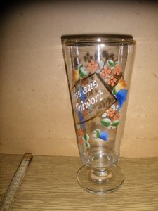 Čaša ručno oslikana u emajlu