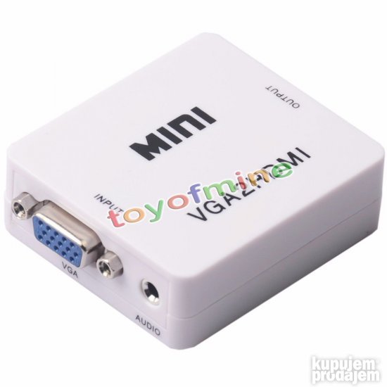 NOVO! VGA na HDMI konverter - adapter