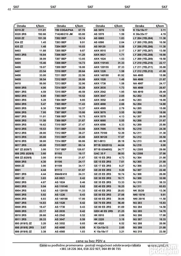 Lager 6000 2RS SKF
