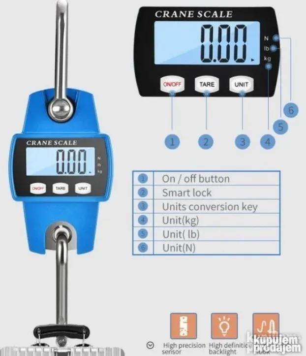 Kantar vaga 300kg digitalna viseca
