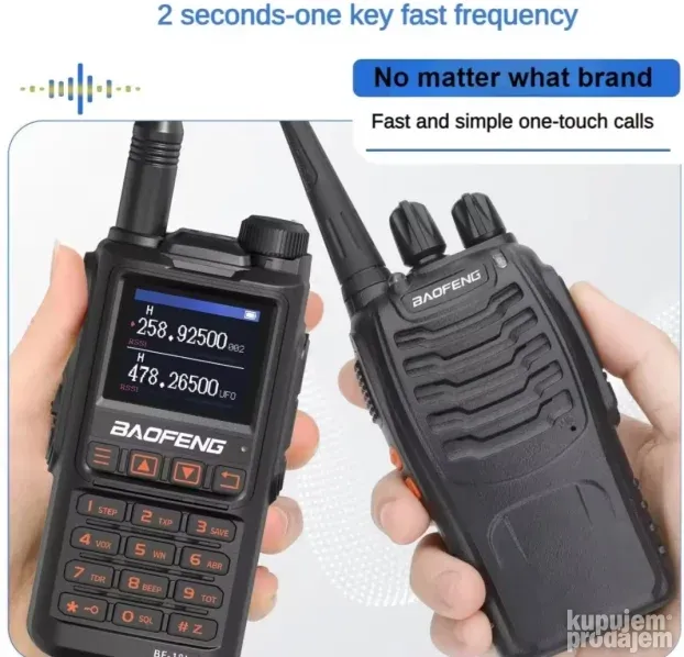 Radio stanica toki voki BaofengBF18hJEDINI SA GPS LOCIRA VAS
