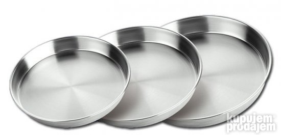 aluminijumska tepsija po velicina duboko i plitka 32 cm NOVO