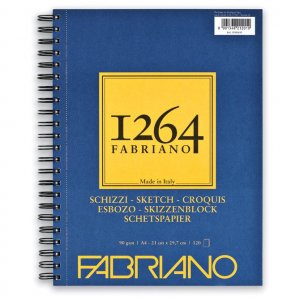 Blok Sketches spirala A4 120L 90g (natural grain) Fabriano