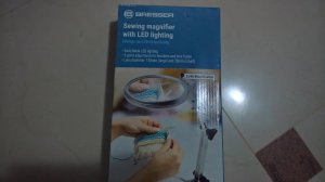 Bresser Sewing Magnifier with LED Lighting 2x4x Lens