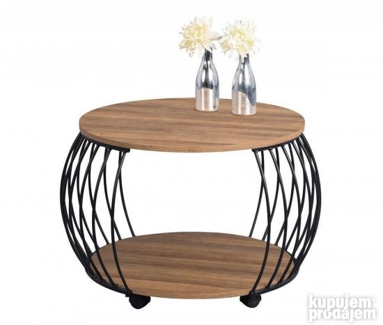 Klub sto metal drvo od Manga 60cm - M2 kollektion