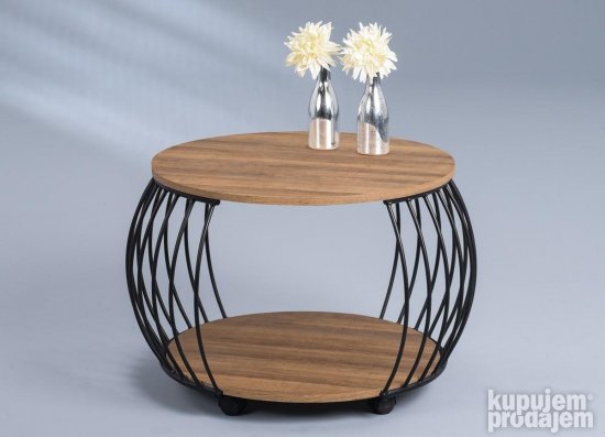 Klub sto metal drvo od Manga 60cm - M2 kollektion