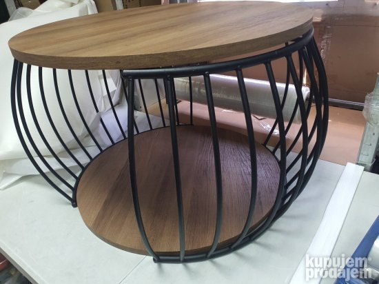 Klub sto metal drvo od Manga 60cm - M2 kollektion