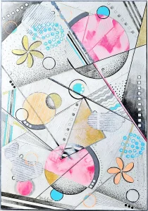 Fragmenti snova - akril na platnu 50x35cm