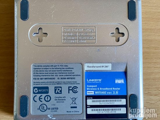 Cisco-Linksys Compact Wireless G Router WRT54GC