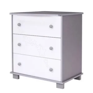 Drewex komoda zvezdice siva